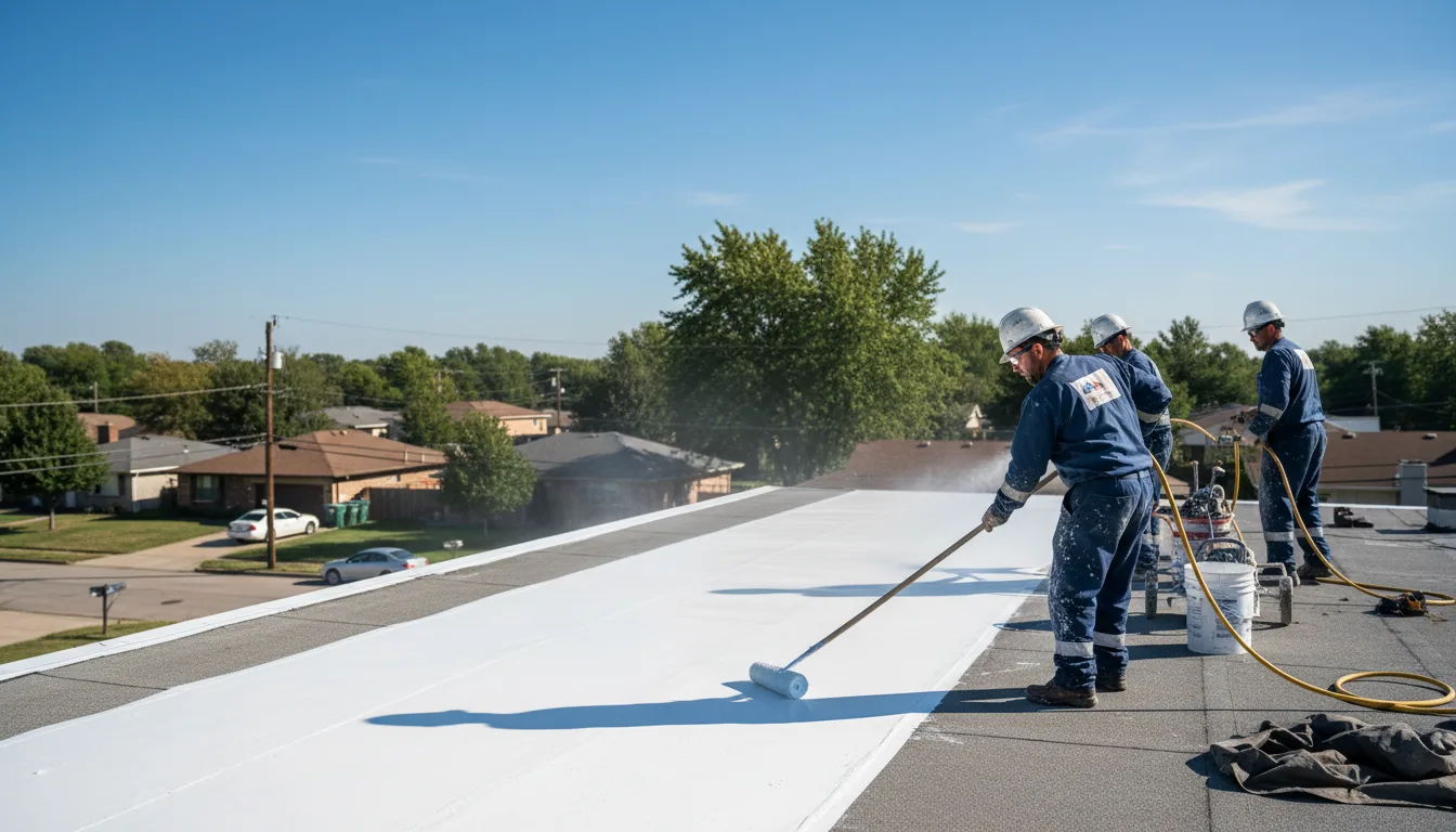 Commercial roof coating in Waterport, NY near me